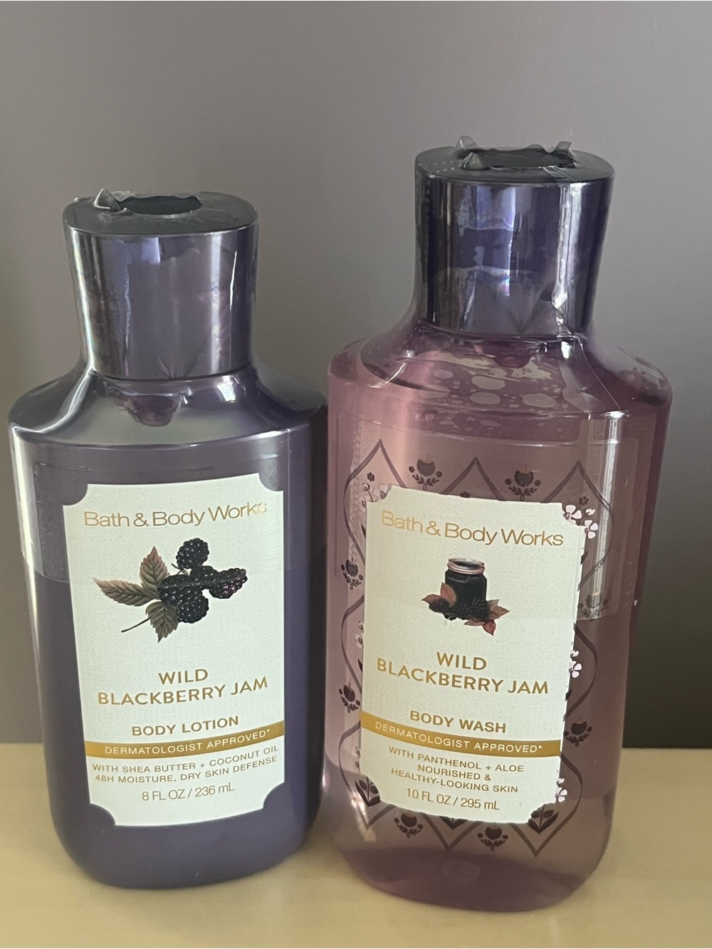 Bath & Body Works Wild Blackberry Jam Body Wash & Body Lotion New